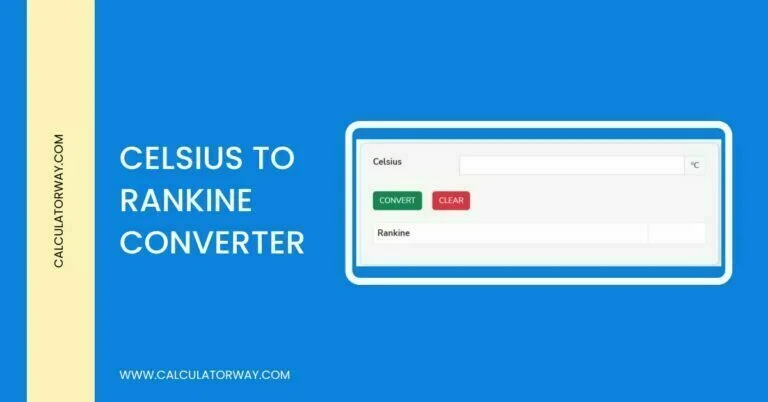 celsius to rankine