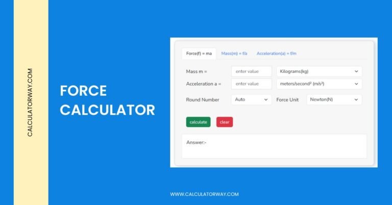 force calculator