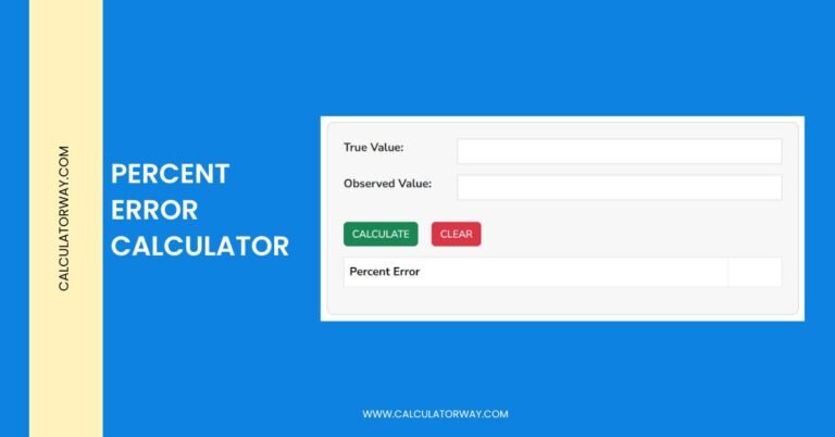 percent error calculator