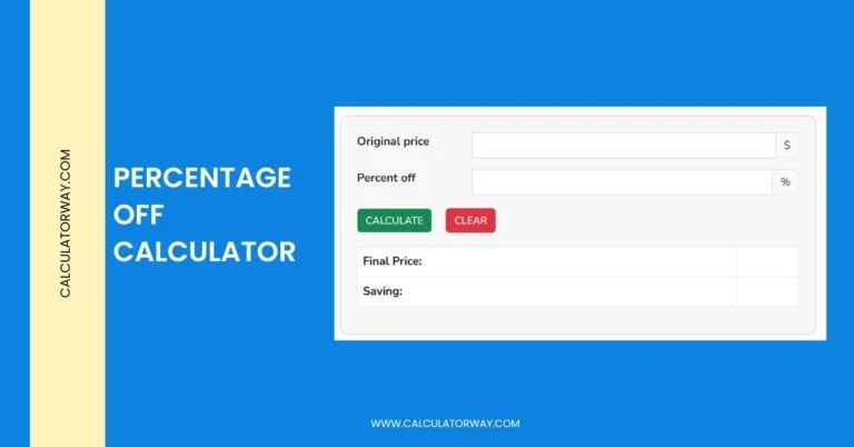 percentage off calculator