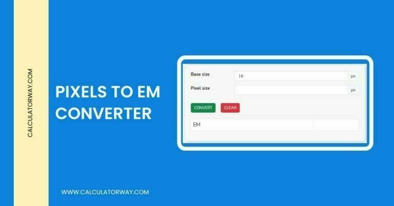 px to em converter