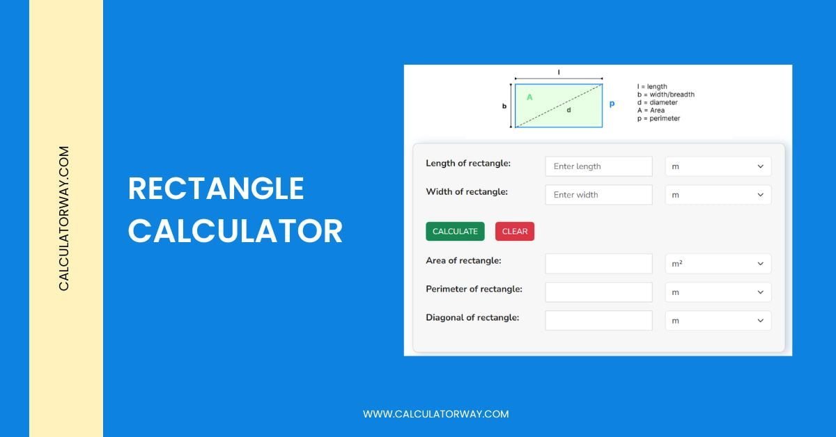 find the length of rectangle calculator