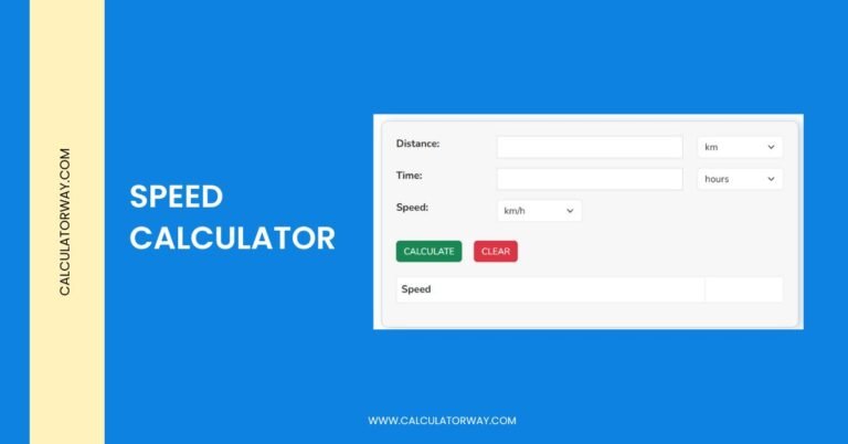 speed calculator