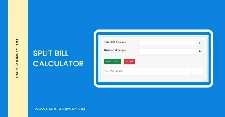 split bill calculator
