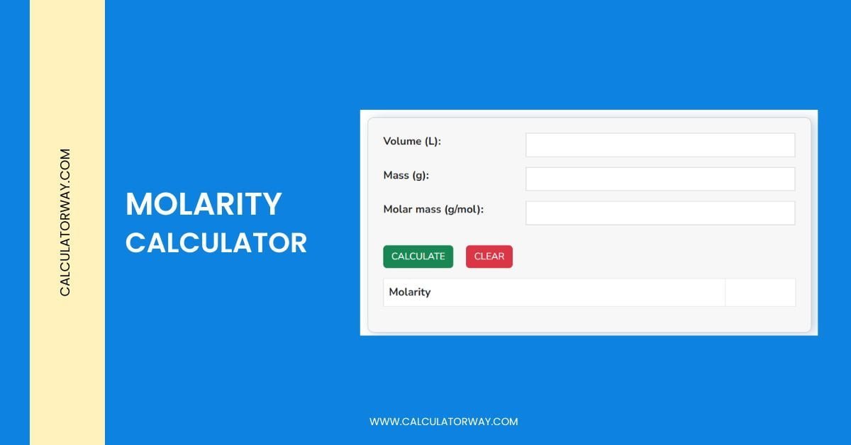 w v to molarity calculator