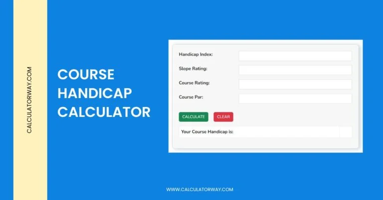 course handicap calculator