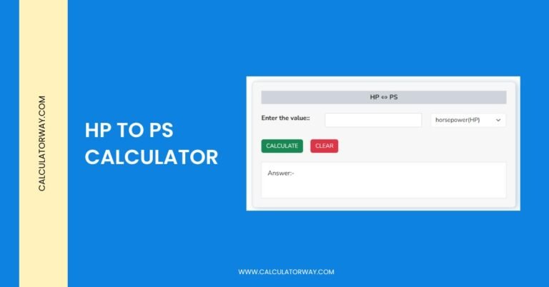 hp to ps calculator