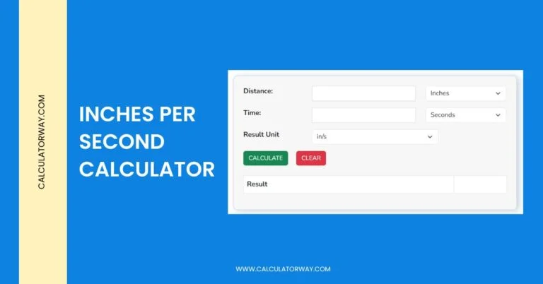 inches per second calculator