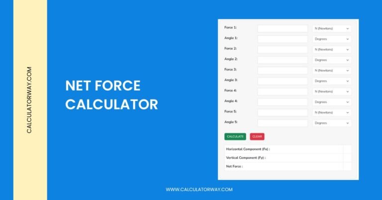 net force calculator
