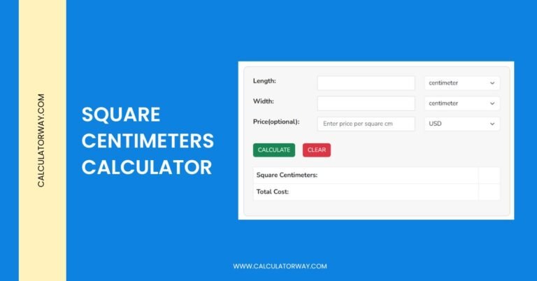 square centimeters calculator