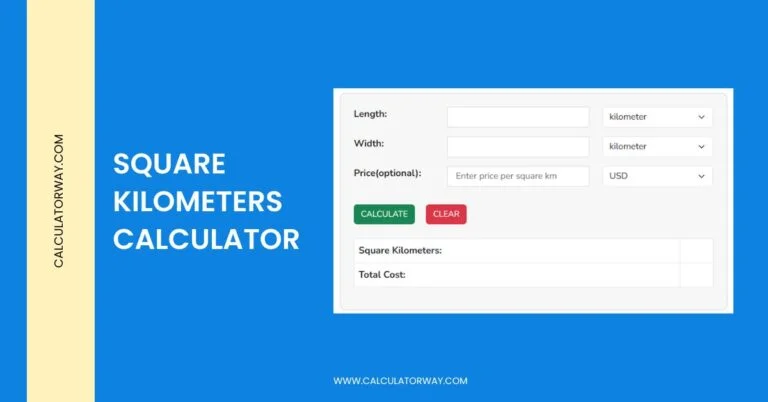 square kilometers calculator