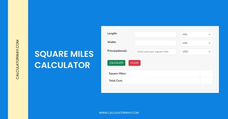 square miles calculator