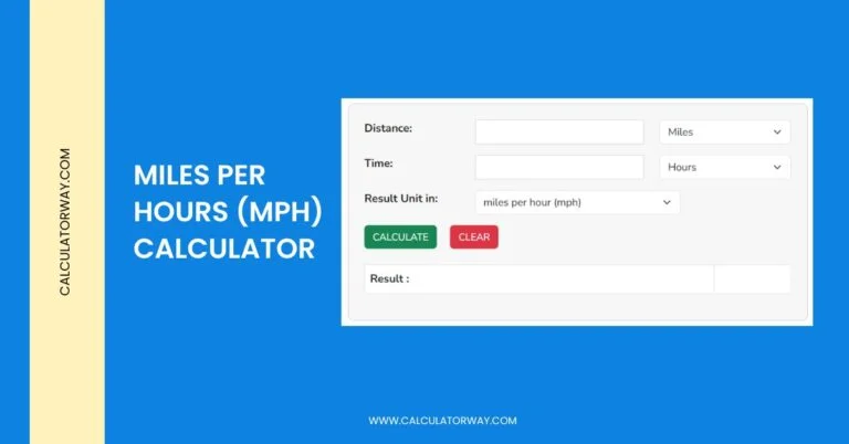mph calculator