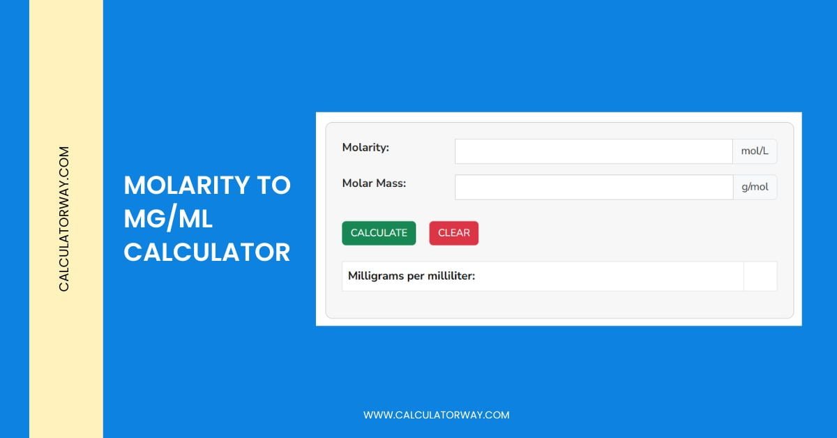 molarity-to-mg-ml-calculator-calculatorway