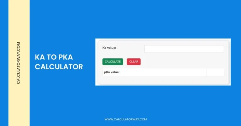 ka to pka calculator