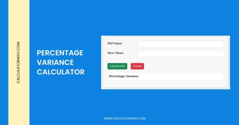 percentage variance calculator