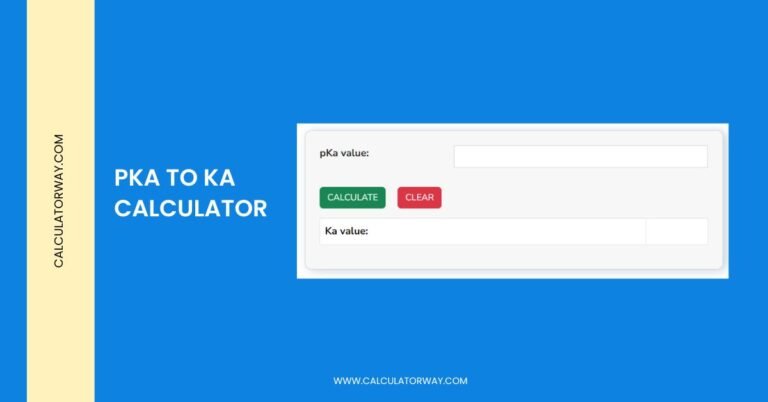 pka to ka calculator